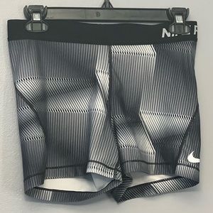 DRI FIT Nike grey/ black shorts , Large , exercise clothing.